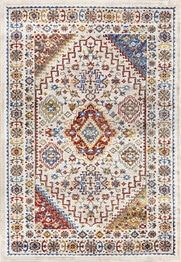 Dynamic Rugs FALCON 6801-999 Ivory and Grey and Blue and Red and Gold